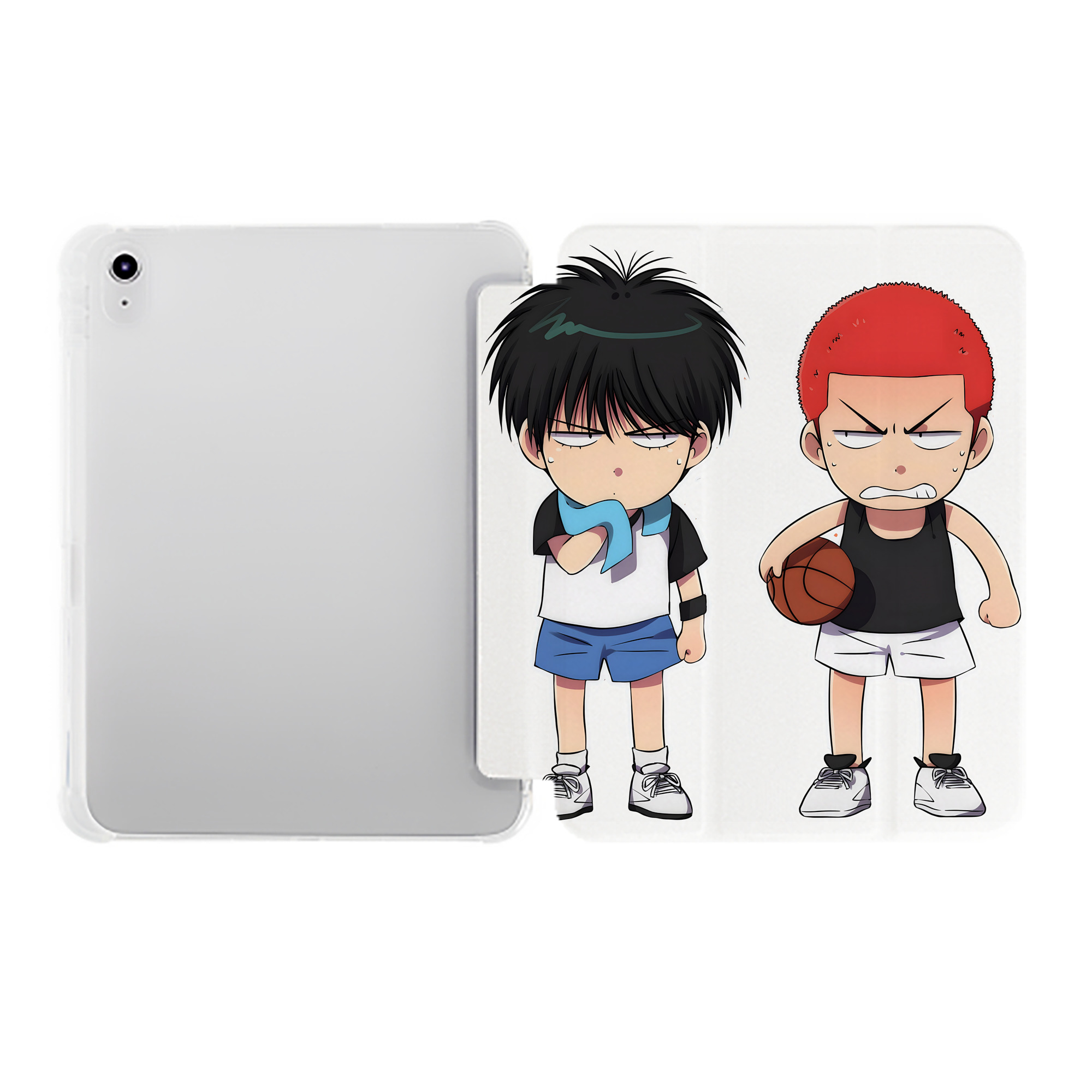 （画像用） SLAM DUNK／スラムダンク IPad ケース ペン収納付き 三つ折りスタンド PUレザー×シリコン 対応機種9.5/10.5/10.9インチ